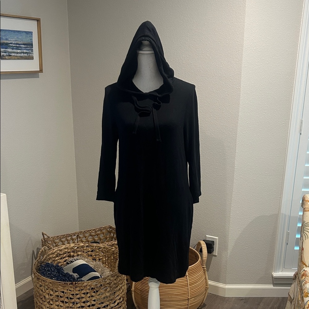 Lou & Grey Black Sweatshirt Dress